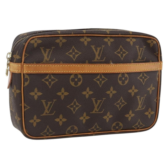 LOUIS VUITTON Monogram Compiegne 23 Clutch Bag M51847 LV Auth ka2525