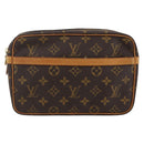 LOUIS VUITTON Monogram Compiegne 23 Clutch Bag M51847 LV Auth ka2525-13