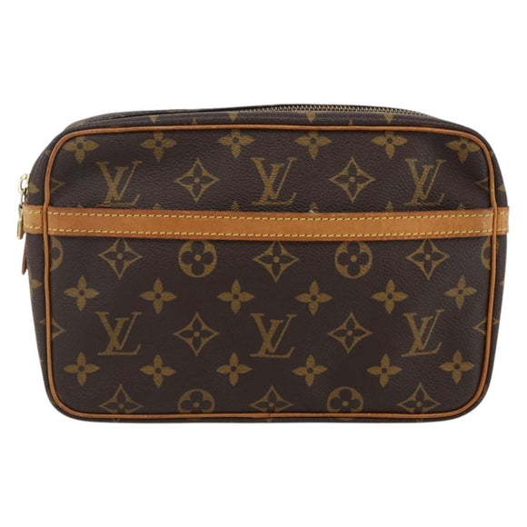 LOUIS VUITTON Monogram Compiegne 23 Clutch Bag M51847 LV Auth ka2525