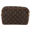 LOUIS VUITTON Monogram Compiegne 23 Clutch Bag M51847 LV Auth ka2525-2