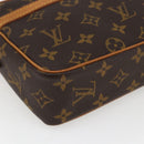 LOUIS VUITTON Monogram Compiegne 23 Clutch Bag M51847 LV Auth ka2525-14