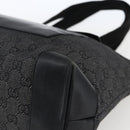 GUCCI GG Canvas Tote Bag Zwart Zilver 34339 Auth ka2529-8