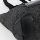 GUCCI GG Canvas Tote Bag Zwart Zilver 34339 Auth ka2529-15