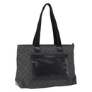 GUCCI GG Canvas Tote Bag Zwart Zilver 34339 Auth ka2529-1