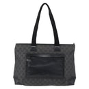 GUCCI GG Canvas Tote Bag Zwart Zilver 34339 Auth ka2529-13