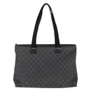 GUCCI GG Canvas Tote Bag Zwart Zilver 34339 Auth ka2529-2