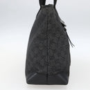 GUCCI GG Canvas Tote Bag Zwart Zilver 34339 Auth ka2529-3