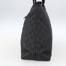 GUCCI GG Canvas Tote Bag Zwart Zilver 34339 Auth ka2529-4