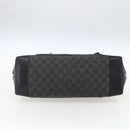 GUCCI GG Canvas Tote Bag Zwart Zilver 34339 Auth ka2529-5