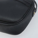 Christian Dior Honeycomb Canvas Shoulder Bag PVC Black Gold Auth ka2533-10
