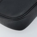 Christian Dior Honeycomb Canvas Shoulder Bag PVC Black Gold Auth ka2533-11