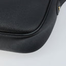 Christian Dior Honeycomb Canvas Shoulder Bag PVC Black Gold Auth ka2533-12