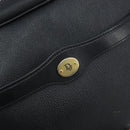 Christian Dior Honeycomb Canvas Shoulder Bag PVC Black Gold Auth ka2533-14