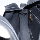 Christian Dior Honeycomb Canvas Shoulder Bag PVC Black Gold Auth ka2533-19