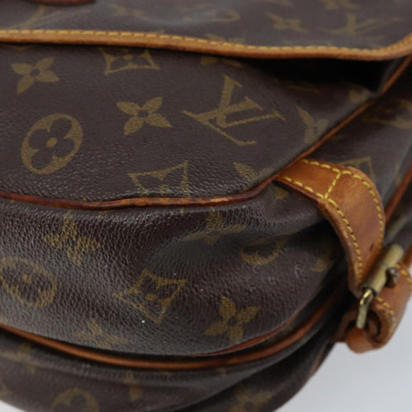 LOUIS VUITTON Monogram Saumur 30 Shoulder Bag M42256 LV Auth ka2534