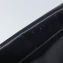 Christian Dior Trotter Canvas Clutch Bag Leather Navy Silver Auth ka2535-8
