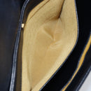 Christian Dior Trotter Canvas Clutch Bag Leather Navy Silver Auth ka2535-19
