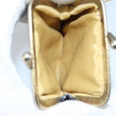 Christian Dior Trotter Canvas Clutch Bag Leather Navy Silver Auth ka2535-22