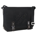 LOUIS VUITTON Damier Geant Roux Shoulder Bag Black M93079 LV Auth ka2536-1