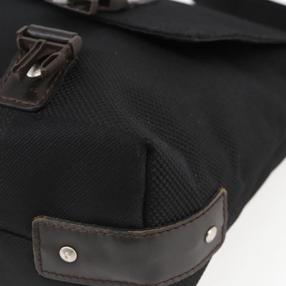 LOUIS VUITTON Damier Geant Roux Shoulder Bag Black M93079 LV Auth ka2536