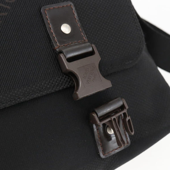 LOUIS VUITTON Damier Geant Roux Shoulder Bag Black M93079 LV Auth ka2536