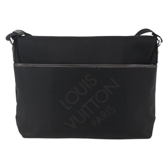 LOUIS VUITTON Damier Geant Roux Shoulder Bag Black M93079 LV Auth ka2536