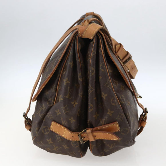 LOUIS VUITTON Monogram Saumur 43 Shoulder Bag M42252 LV Auth ka2537
