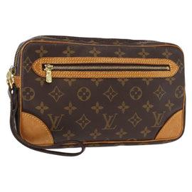 LOUIS VUITTON Monogram Marly Dragonne GM Clutch Bag M51825 LV Auth ka254