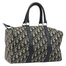 Christian Dior Trotter Canvas Hand Bag Navy Silver Auth ka2546-1