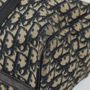 Christian Dior Trotter Canvas Hand Bag Navy Silver Auth ka2546-12