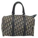 Christian Dior Trotter Canvas Hand Bag Navy Silver Auth ka2546-3