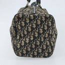 Christian Dior Trotter Canvas Hand Bag Navy Silver Auth ka2546-5