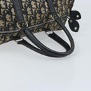 Christian Dior Trotter Canvas Hand Bag Navy Silver Auth ka2546-7