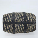 Christian Dior Trotter Canvas Hand Bag Navy Silver Auth ka2546-9