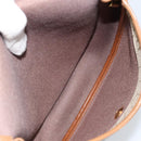 Christian Dior Honeycomb Canvas Shoulder Bag PVC Beige Gold Auth ka2549-12