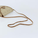 Christian Dior Honeycomb Canvas Shoulder Bag PVC Beige Gold Auth ka2549-7