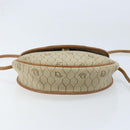 Christian Dior Honeycomb Canvas Shoulder Bag PVC Beige Gold Auth ka2549-5
