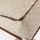 GUCCI GG Supreme Hand Bag PVC Cream Gold 190259 Auth ka255-17