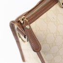 GUCCI GG Supreme Hand Bag PVC Cream Gold 190259 Auth ka255-18