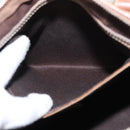 GUCCI GG Supreme Hand Bag PVC Cream Gold 190259 Auth ka255-23