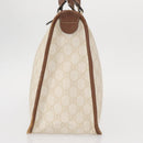 GUCCI GG Supreme Hand Bag PVC Cream Gold 190259 Auth ka255-4