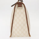 GUCCI GG Supreme Hand Bag PVC Cream Gold 190259 Auth ka255-5