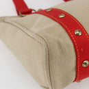 LOUIS VUITTON Antigua Cabas MM Tote Bag Canvas Beige Red M40035 LV Auth ka2556-15