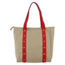 LOUIS VUITTON Antigua Cabas MM Tote Bag Canvas Beige Red M40035 LV Auth ka2556-2