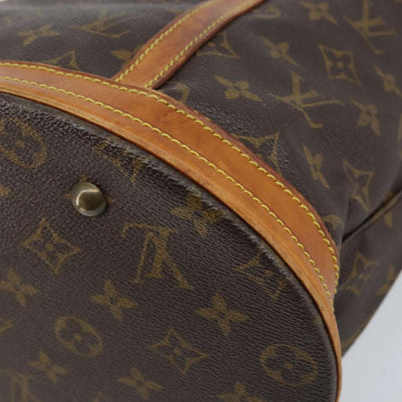 LOUIS VUITTON Monogram Bucket GM Shoulder Bag M42236 LV Auth ka2557