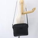 GUCCI GG Supreme Shoulder Bag PVC Black Silver 169933 Auth ka2559-24