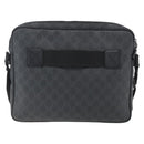 GUCCI GG Supreme Shoulder Bag PVC Black Silver 169933 Auth ka2559-2
