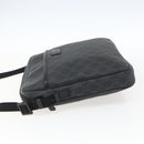 GUCCI GG Supreme Shoulder Bag PVC Black Silver 169933 Auth ka2559-3