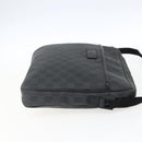 GUCCI GG Supreme Shoulder Bag PVC Black Silver 169933 Auth ka2559-4