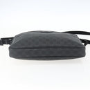 GUCCI GG Supreme Shoulder Bag PVC Black Silver 169933 Auth ka2559-5